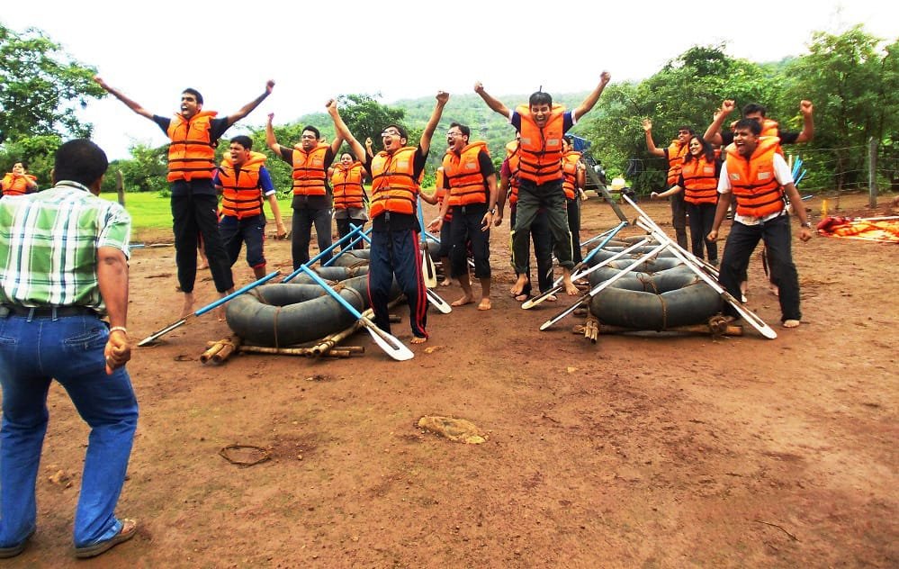 College Induction Raft Building | Empower Activity Camps