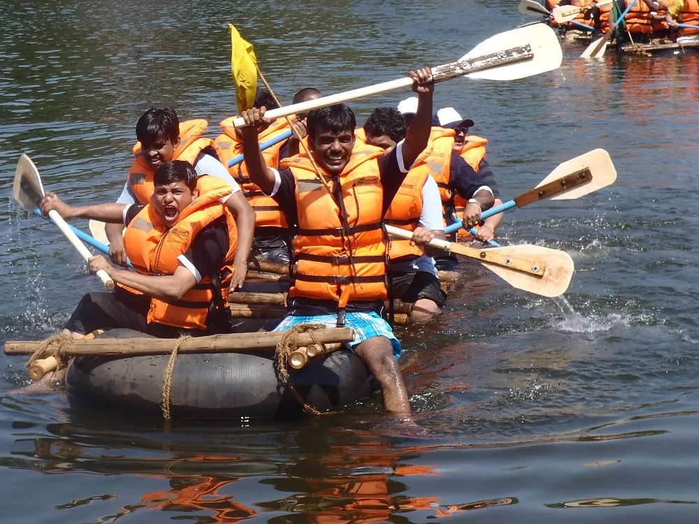 Raft Building and Rowing | Empower Activity Camps