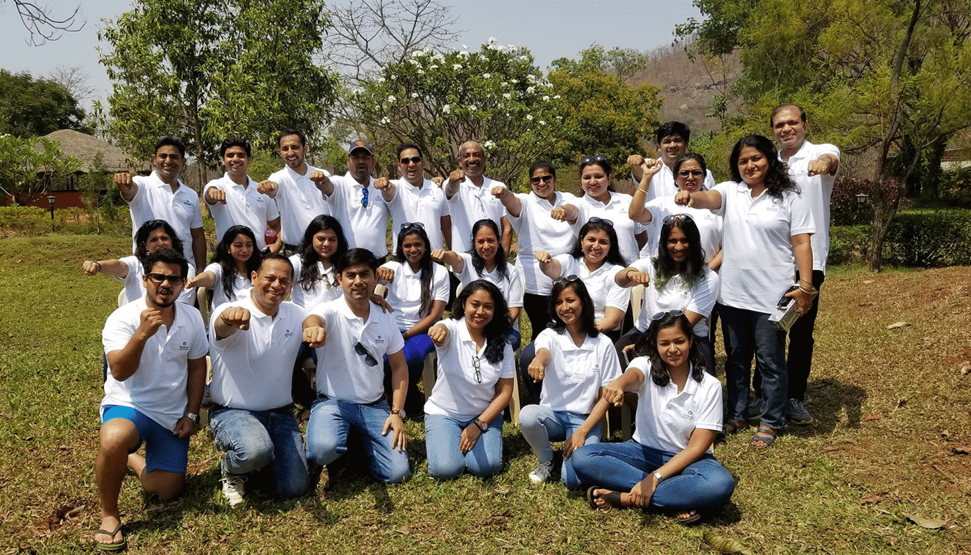 Corporate Team Empowerment Group in White | Empower Activity Camps
