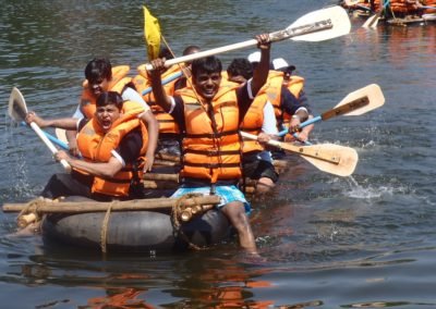 Raft Building and Rowing | Empower Activity Camps