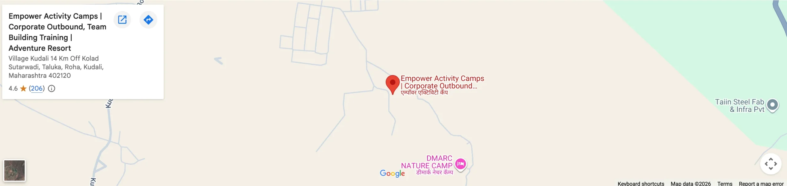 Empower Activity Camps Location 